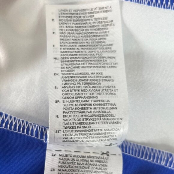 Adidas Shirt Mens Small Blue Soccer Short Sleeves Activewear - Picture 9 of 13
